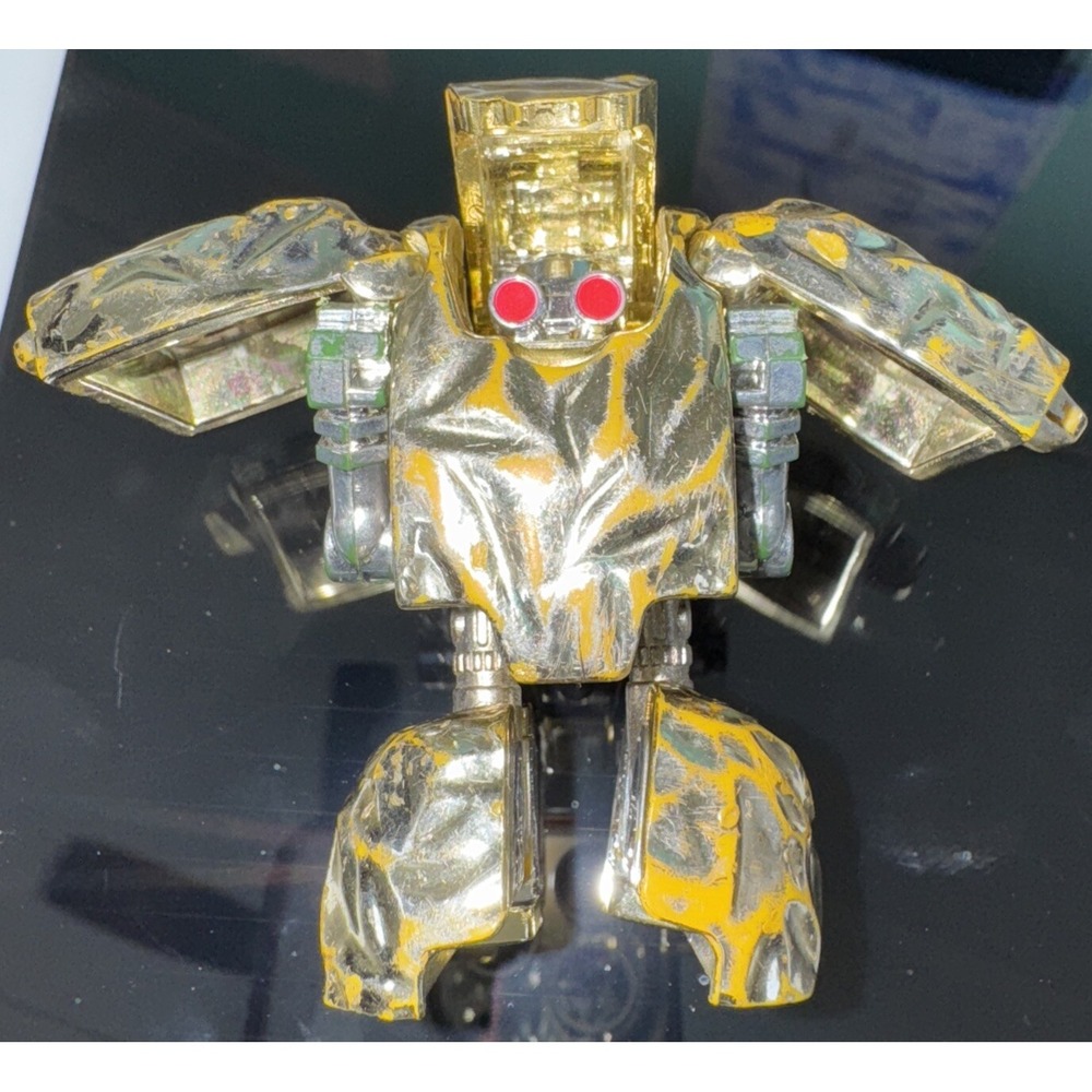 Vintage Transformer Rocklords Go Bots‎ Bandai Japan 1985 Gold Loose Nugget